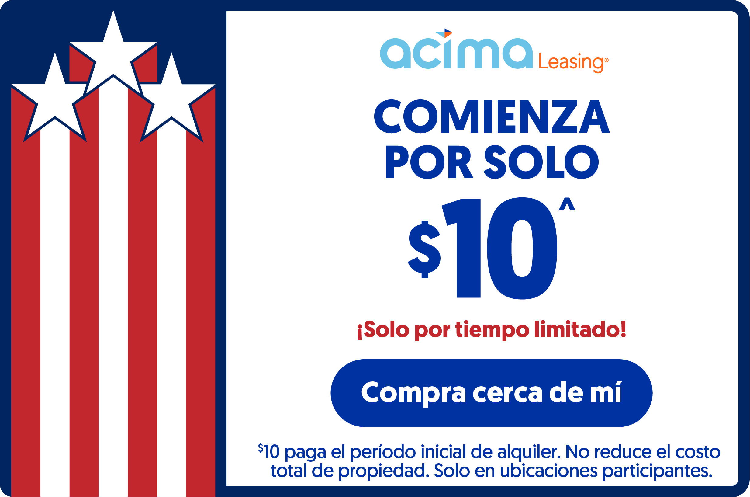 Empieza por solo $10 | Compra cerca de mí.